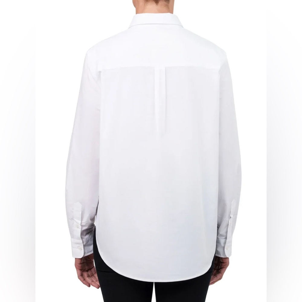 🔥United Colors Of Benetton Women's Supima Cotton Woven Shirt (NWT) - Picture 2 of 2